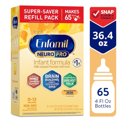 Sữa bột Enfamil Neuro Pro Infant Formula 0-12Th (Hộp giấy) 890G