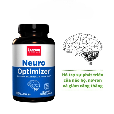 Viên Uống Bổ Não, Tăng Cường Trí Nhớ Jarrow Neuro Optimizer (120 Viên/Lọ)