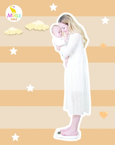 Cân điện tử kèm đo chiều cao cho bé Moaz BéBé MB - 084