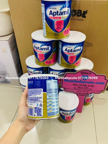Sữa Bột Aptamil Pepti Junior Úc 450g cho bé dị ứng đạm sữa bò từ 0-12 tháng