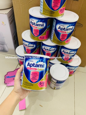 Sữa Bột Aptamil Pepti Junior Úc 450g cho bé dị ứng đạm sữa bò từ 0-12 tháng