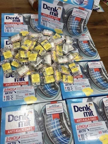 VIÊN TẨY LỒNG MÁY GIẶT DENKMIT 60V/HỘP