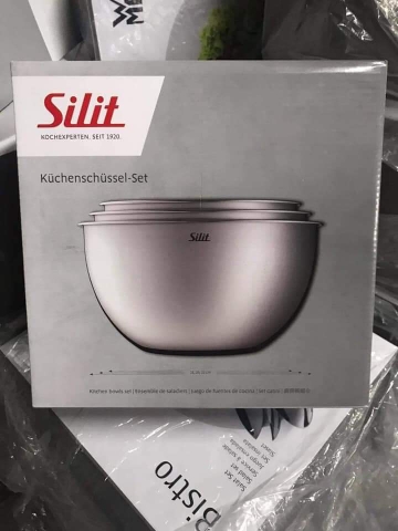 Set 3 âu trộn inox silit