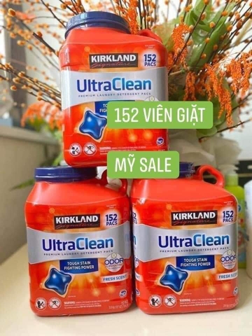 Viên giặt Kirkland - Mỹ (152 viên/thùng)