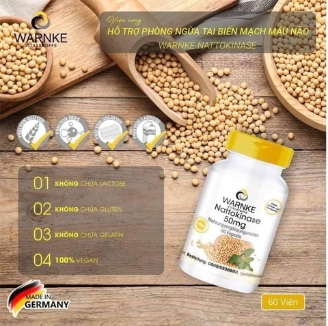 Viên nang Nattokinase Warnke 50mg