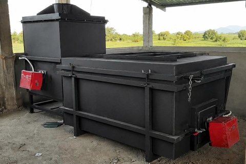 Lò Đốt Xác Heo 250kg Cho Trại CJ Ninh Thuận