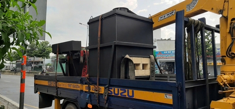 lò đốt xác heo