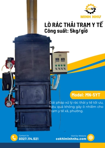 lò đốt rác trạm y tế