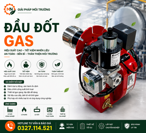 Đầu Đốt Gas Cho Lò Đốt