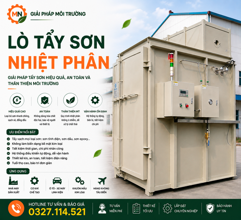 Lò tẩy sơn nhiệt phân