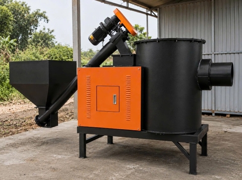 lò đốt sinh khối 100kg
