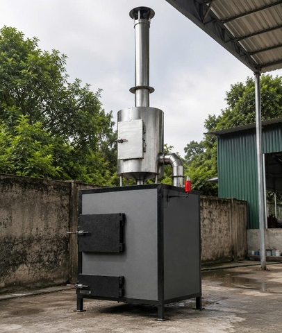 lò đốt rác thải sinh hoạt cở nhỏ
