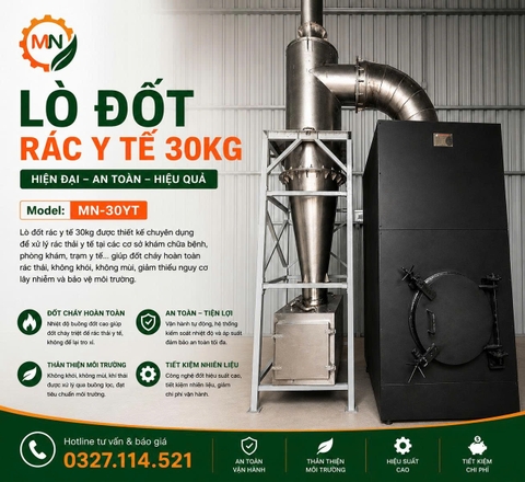 lò đốt rác thải y tế