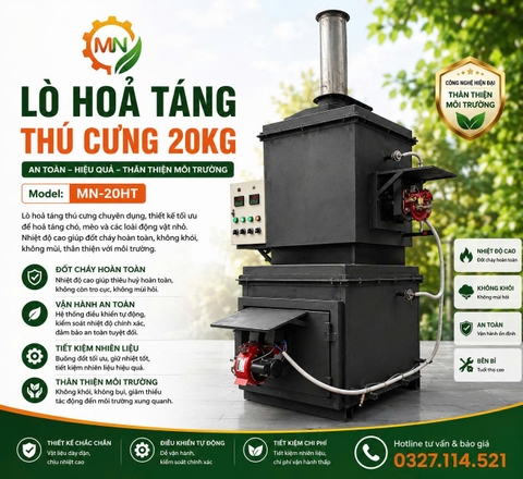 Lò hoả táng thú cưng 20kg