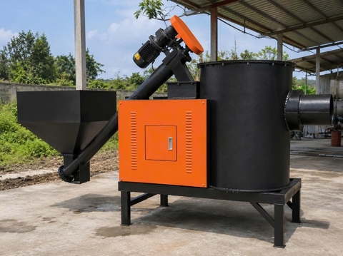 lò đốt sinh khối 100kg
