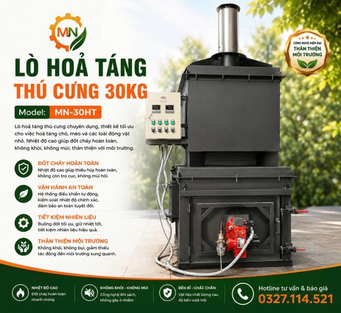 Lò hỏa táng thú cưng 30kg