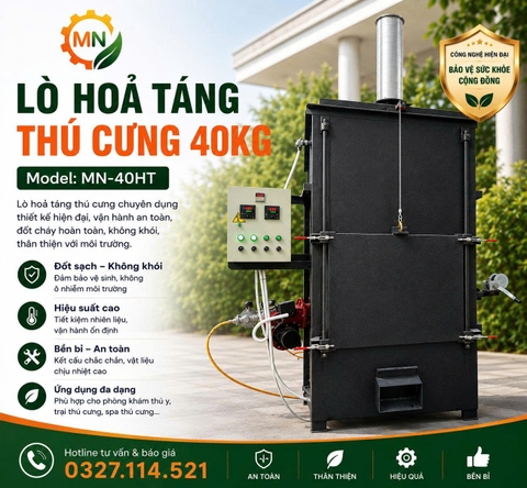 Lò hỏa táng thú cưng 40kg
