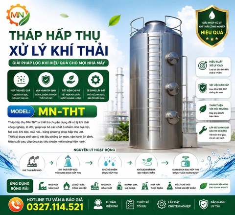 Tháp hấp thụ xử lý khí