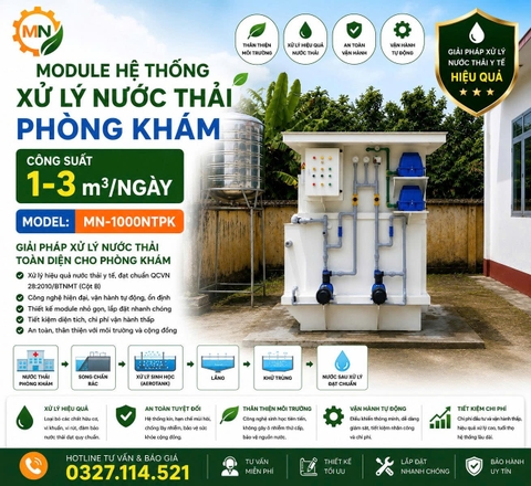 Xử lý nước thải phòng khám