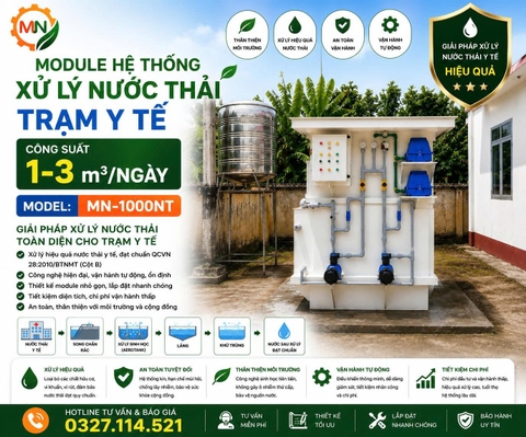 Xử lý nước thải trạm y tế