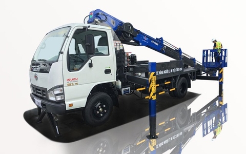 Isuzu QKR77HE4 1.9 tấn cẩu nâng người