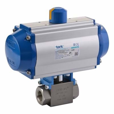 BV2PNA SERIES DOUBLE ACTING PNEUMATIC ACTUATOR HYDRAULIC 2-WAY BALL VALVES (AISI 316-L STAINLESS)
