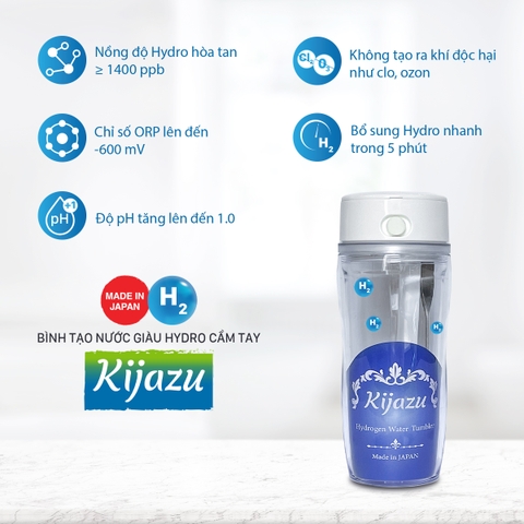 Bình tạo nước Hydrogen cầm tay KIJAZU