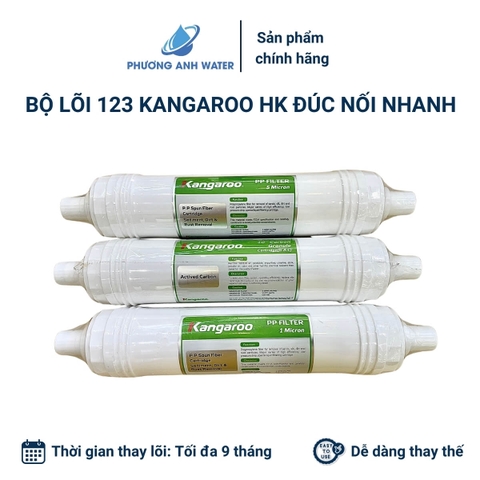 Bộ lõi 123 đúc nối nhanh HK chính hãng Kangaroo