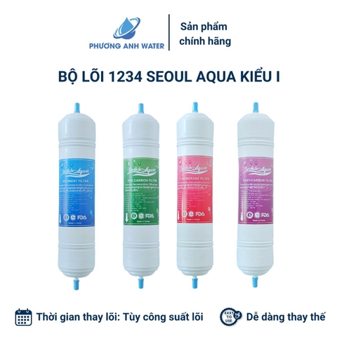 Bộ lõi lọc 1234 UF chính hãng Seoul Aqua