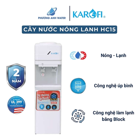 Cây nước nóng lạnh úp bình Karofi HC15
