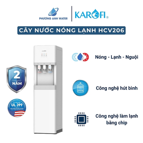 Cây nước nóng lạnh nguội hút bình Karofi HCV206