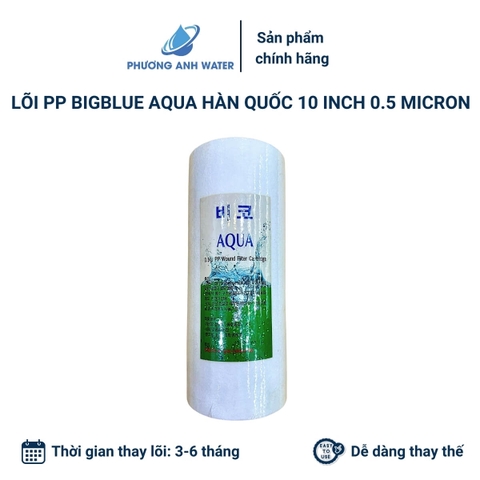 Lõi béo Aqua Hàn Quốc 10 inch và 20 inch 0.5 micron