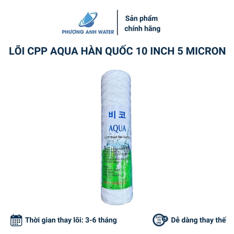 Lõi sợi quấn CPP Aqua Hàn Quốc 10 inch 5 micron