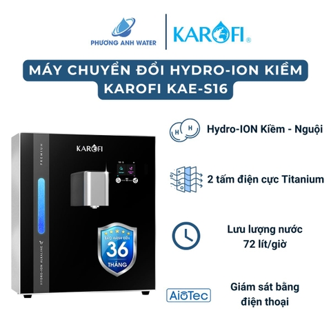Máy chuyển đổi Hydro-ION Kiềm Karofi KAE-S16