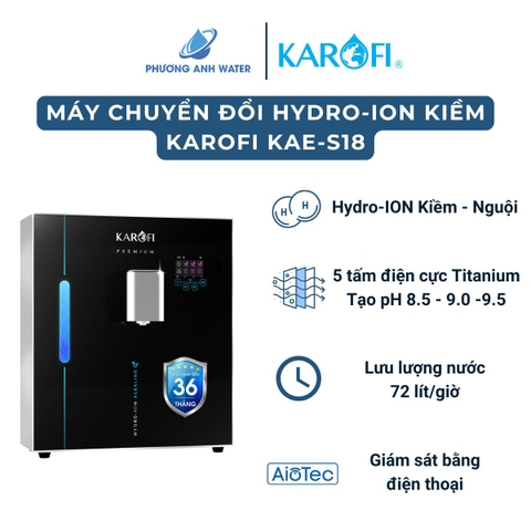 Máy chuyển đổi Hydro-ION Kiềm Karofi KAE-S18