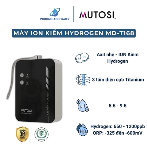 Máy điện giải ION Kiềm Hydrogen Mutosi MD-T168