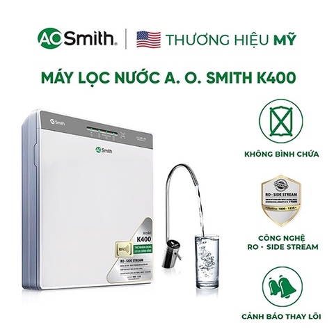 Máy lọc nước RO A. O. Smith K400 4 lõi