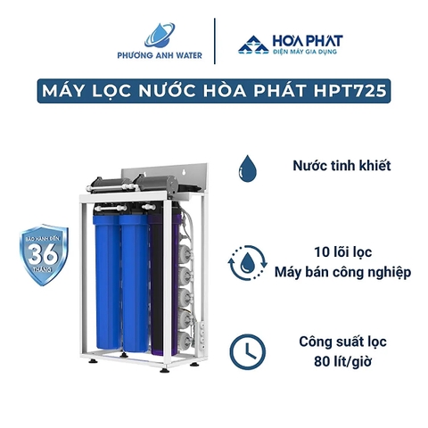 Máy lọc nước RO bán công nghiệp Hòa Phát HPT725