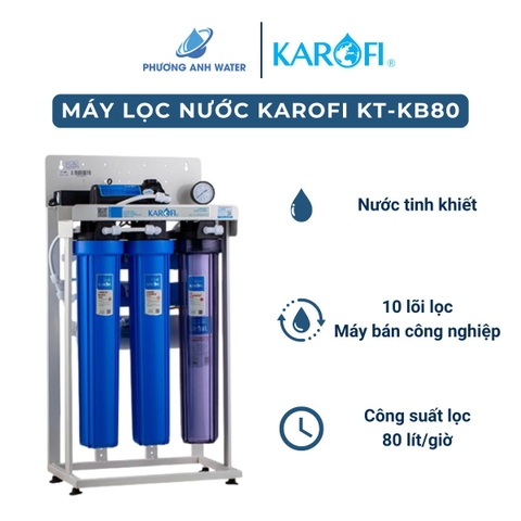 Máy lọc nước RO bán công nghiệp Karofi 80L/H