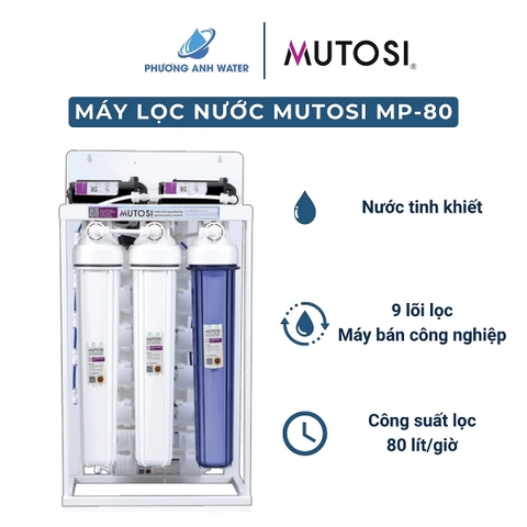 Máy lọc nước RO bán công nghiệp Mutosi 80L/H