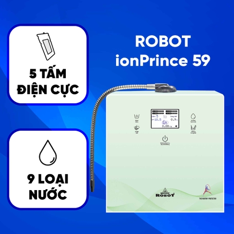 Máy lọc nước ION Kiềm Robot IONPRINCE 59 để bàn