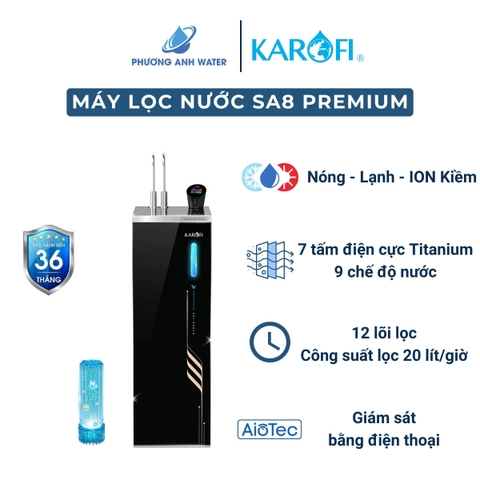 Máy lọc nước Karofi nóng lạnh Hydro-ION SA8 PREMIUM