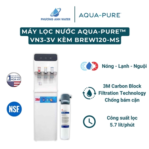 Cây lọc nước nóng lạnh VN3-3V (tích hợp Aqua-Pure™ BREW120-MS)