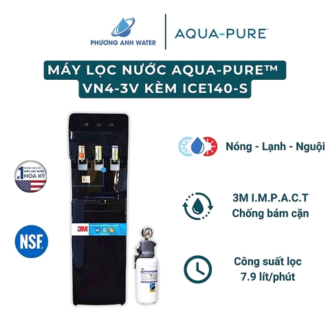 Cây lọc nước nóng lạnh VN4-3V-BL (tích hợp Aqua-Pure™ ICE140-S)
