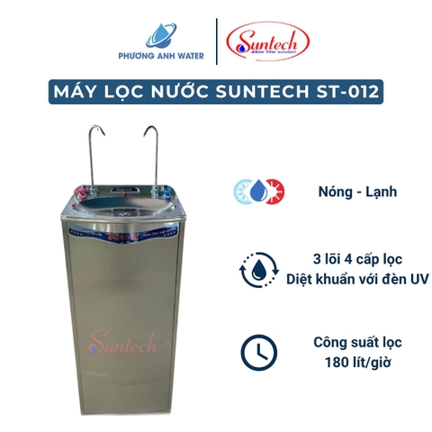 Máy lọc nước 2 vòi nóng lạnh Suntech ST-012 3 lõi