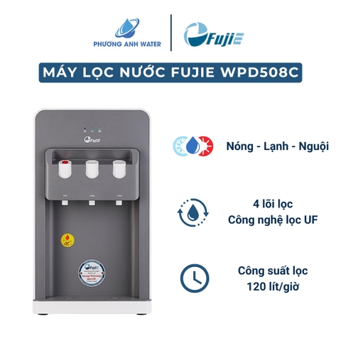 Máy lọc nước UF nóng lạnh Fujie WPD508C để bàn