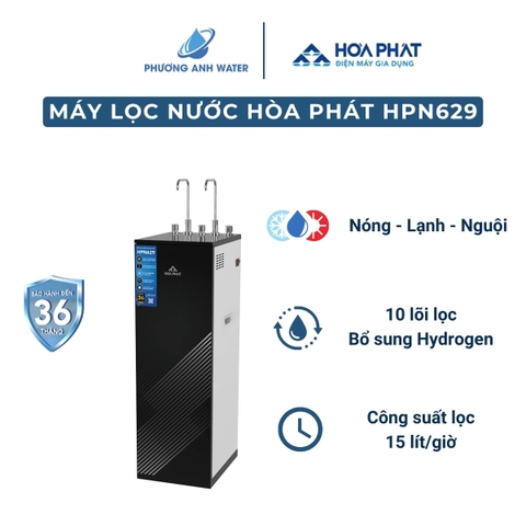 Máy lọc nước nóng lạnh Hòa Phát HPN629 10 lõi