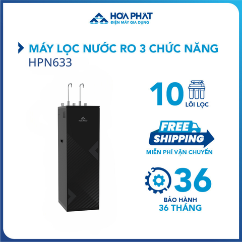 Máy lọc nước nóng lạnh Hòa Phát HPN633 10 lõi