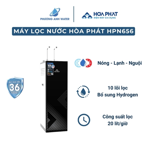 Máy lọc nước nóng lạnh Hòa Phát HPN656 10 lõi