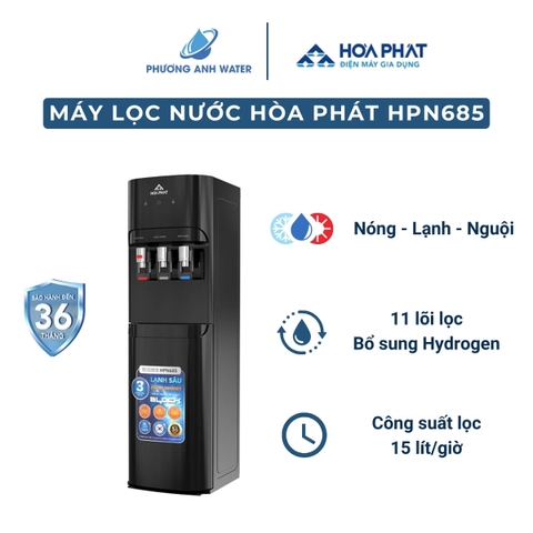 Máy lọc nước nóng lạnh Hòa Phát HPN685 10 lõi
